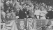 Harry S. Truman throws out the first pitch of the 1947 baseball season at Washington's Griffith Stadium