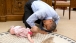 President Barack Obama with Ella Harper Rhodes in the Oval Office