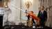 The President fires a Marshmellow Gun