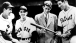 Senator John F. Kennedy meets with Ted Williams and Eddie Pellagrini