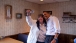 Posing with the President