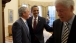 President Obama with former Presidents Bush and Clinton