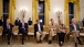 Senior Administration Officials Listen as President Obama  Addresses the Nation