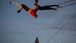 Aerialists rehearse for a South Lawn performance