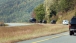 President Obama's Bus Drives Along Highway 321 in North Carolina