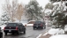 President Obama's Motorcade In The Snow