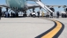 President Obama Disembarks Air Force One In Los Angeles