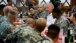 In the Mess Hall at Camp Bondsteel in Kosovo