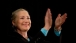 Secretary Clinton Applauds During A Cape Town Appearance