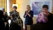 Secretary Clinton With Syrian Refugees