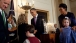 President Barack Obama and First Lady Michelle Obama host a Hanukkah reception in the Grand Foyer of the White House, Dec. 16, 2009. (Official White House Photo by Samantha Appleton)