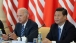 Vice President Joe Biden with Chinese Vice President Xi at the Beijing Hotel