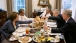 President Barack Obama has lunch with members of the Congressional Leadership in the Oval Office Private Dining Room,