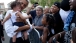 President Barack Obama Greets Neighbors In Las Vegas