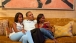 resident Barack Obama and his daughters, Malia, left, and Sasha, watch on television
