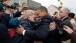 President Obama and First Lady Michelle Obama Greet People Along Main Street 