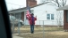 A Resident Waves To President Barack Obama