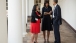 President Obama Talks With The First Lady And Tina Tchen
