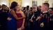 First Lady Michelle Obama Poses With a Guest at the Department of Defense Dinner 