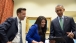 The President Obama watches his rap video