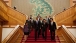 President Barack Obama And President Lee Myung-bak Walk Down The Grand Staircase