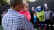 President Obama spends a moment with Soleil Malveaux Jean-Pierre during the Easter Egg Roll