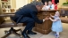 President Obama Holds the Hand of Lincoln Rose Pierce Smith