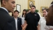 President Barack Obama Talks With Americorps Members