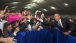 President Obama Stretches To Shake A Young Girl's Hand