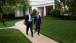 President Obama Walks with Education Secretary Duncan 