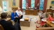The President Receives A Briefing On The Oklahoma Tornadoes
