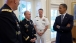 President Obama Talks With Gen. Odierno, Gen. Dempsey, And Admiral Winnefeld