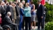 Chancellor Angela Merkel of Germany Greets Secretary of State Clinton