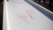 Message signed by President Barack Obama on a beam at One World Trade Center