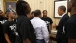 President Obama talks with students from BAM