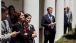 White House Staff Watch From The Colonnade