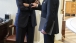 President Barack Obama talks with Vice President Joe Biden about the mass shooting in South Carolina