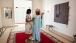First Lady Michelle Obama Talks with First Lady Marème Sall 