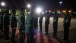 An Honor Guard Waits for the First Family to Disembark Air Force One