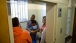 The First Family stands in Former South African President Nelson Mandela's Cell 