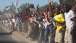 People Line the Street in Dar es Salaam, Tanzania