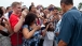 A Young Girl Salutes President Barack Obama