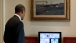 President Barack Obama Watches The Launch Of The Space Shuttle Atlantis