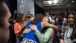 The First Lady greets audience members at the Tribal Youth Gathering