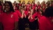 Members Of The American Legion's Girls Nation React After Meeting President Barack Obama