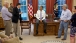 President Barack Obama Talks With Senior Advisors