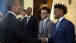 President Obama talks with Duke players