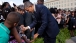 President Barack Obama And First Lady Greet Guests At The Pentagon