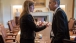 President Obama talks with Amb. Power