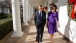 President And Mrs. Obama Walk Along The Colonnade